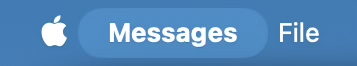 Messages Menu Bar
